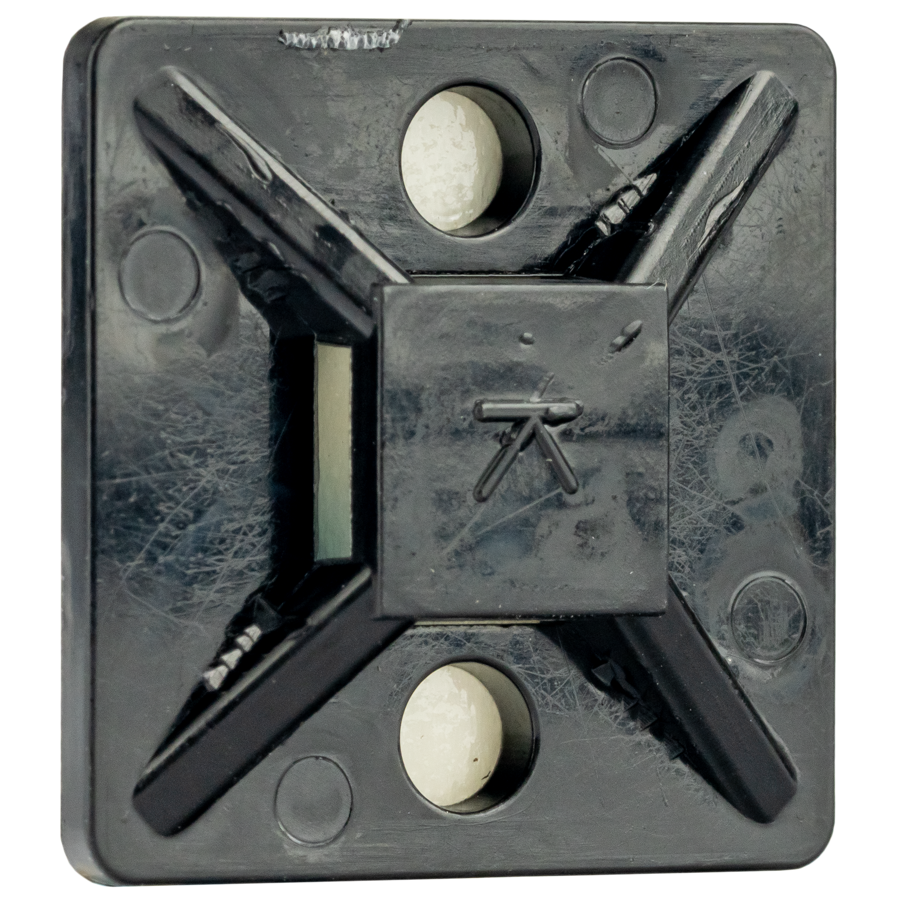 <ul><li>Mounting bases are used in conjunction with cable ties to stabilize and secure wiring bundles, both indoors and outdoors. These mounting bases can be secured to a surface using the rubber-based adhesive backing or also can be screw mounted.</li></ul>|